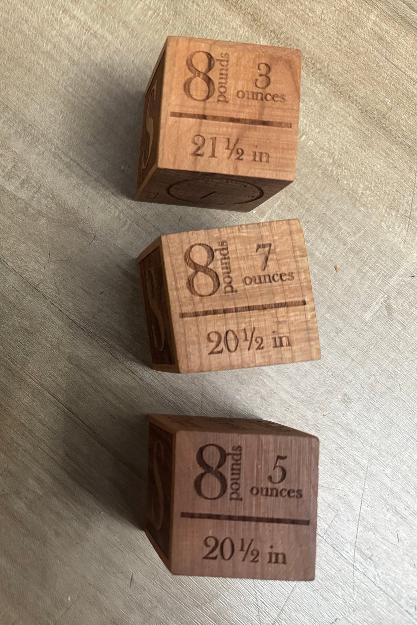 Baby Birth/Baptism Details Blocks