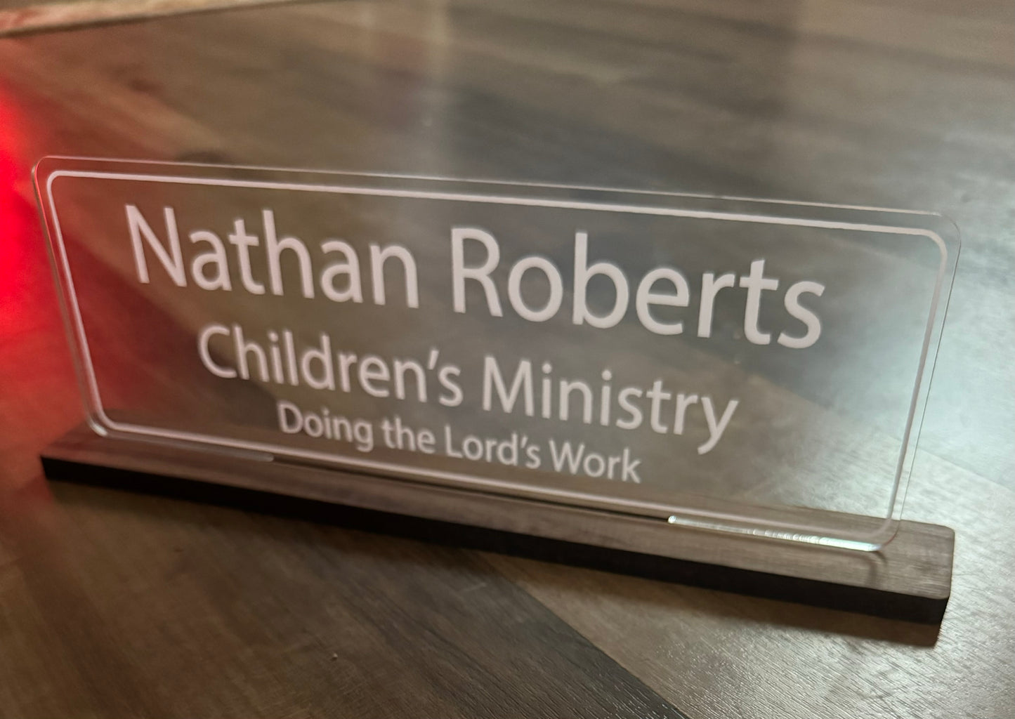 Desk Name Plate