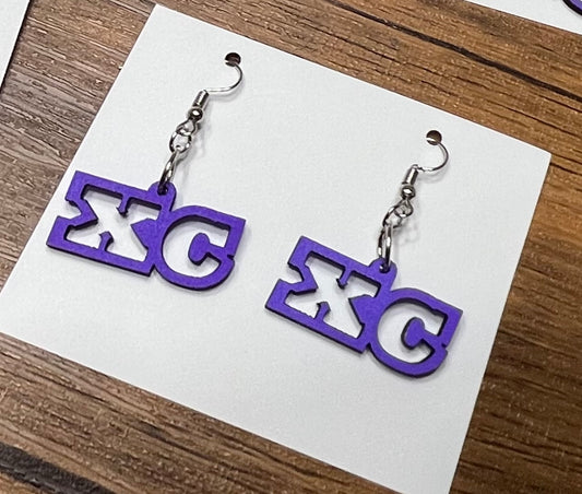 Sports Name Earrings