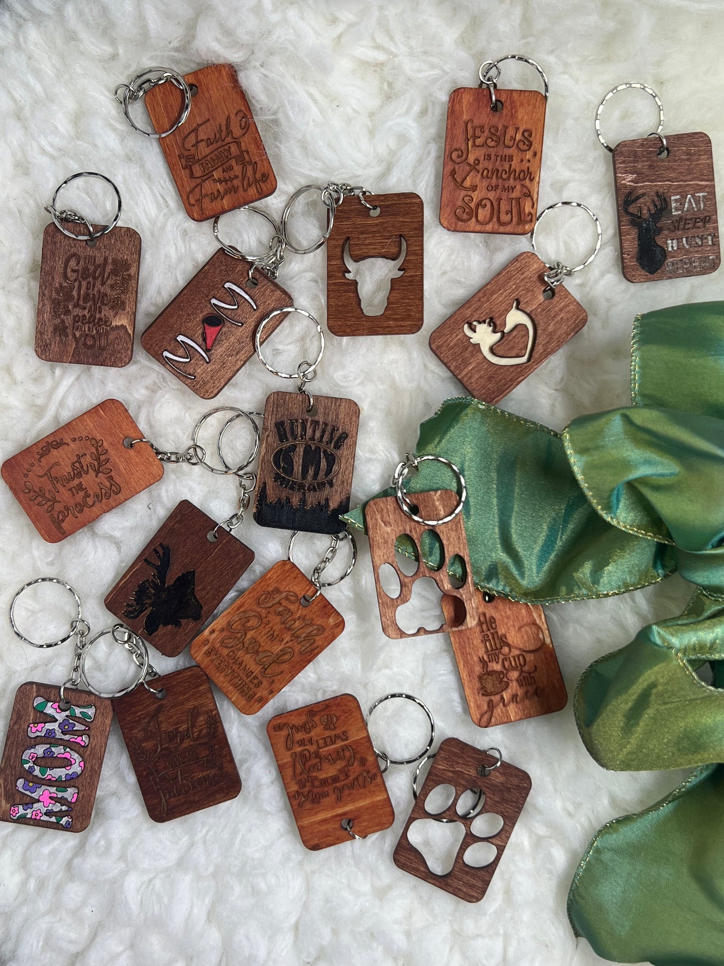 Wooden Keychains